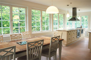 Replacement windows are sized to fit into existing openings